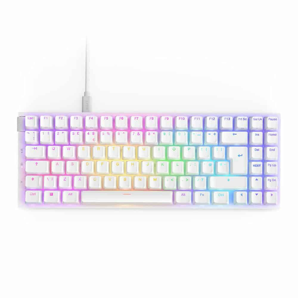 (image for) NZXT Function 2 MiniTKL Wired White Optical Switch Keyboard